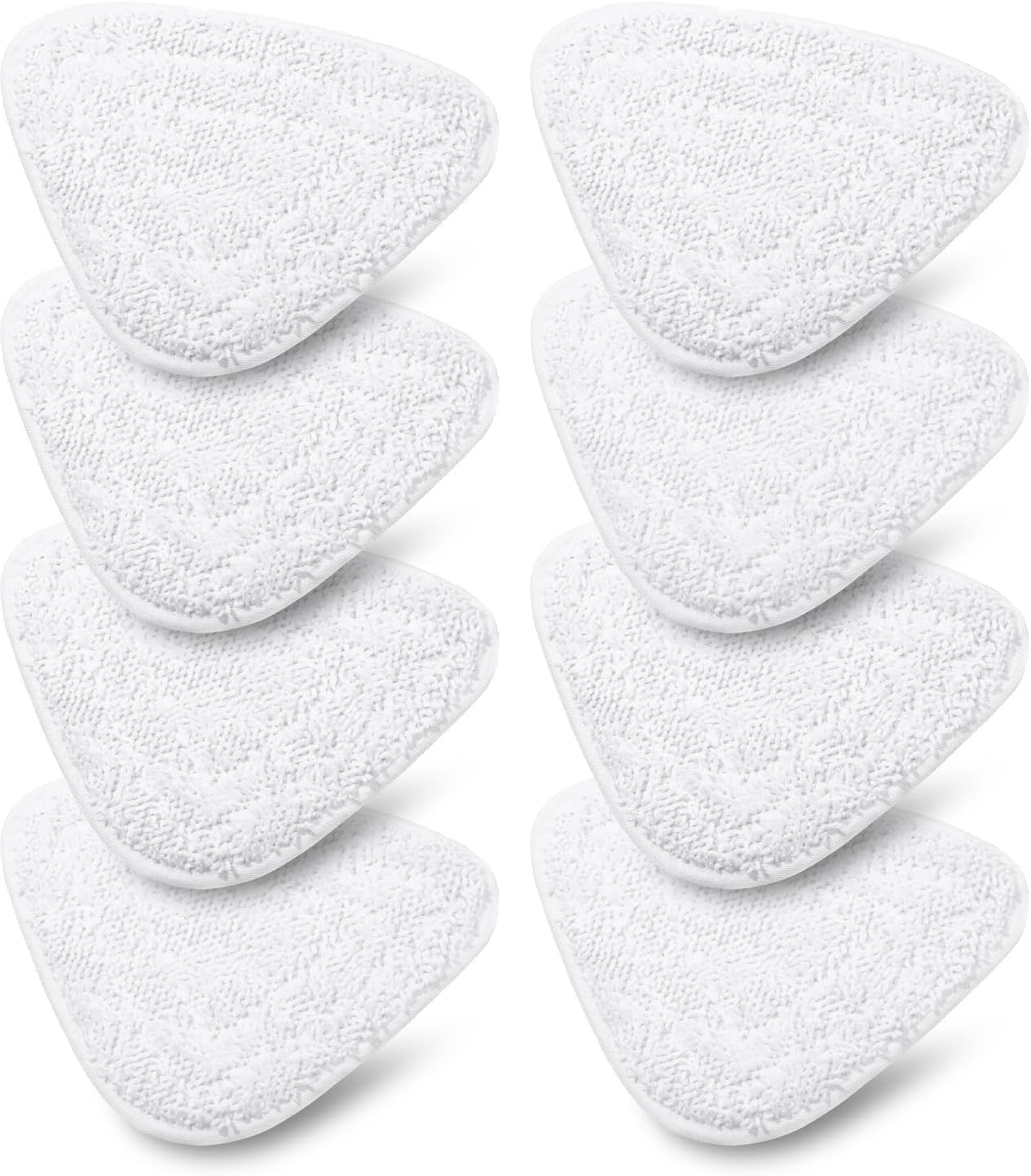 vhbw 5x panno sostituisce Vileda 146576 per scopa a vapore - microfibra, grigio / bianco