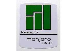 VATH Powered by manjaro Linux Sticker 19 x 24mm / 3/4&quot; x 1&quot;