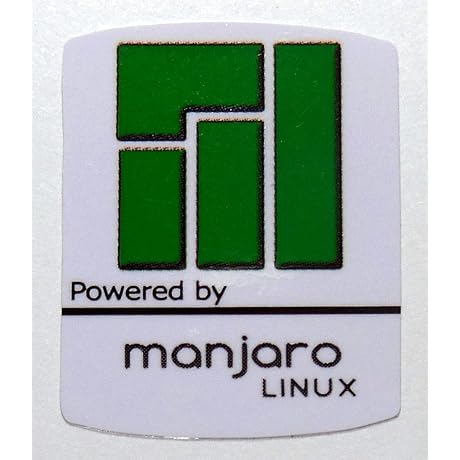 VATH Powered by manjaro Linux Sticker 19 x 24mm / 3/4&quot; x 1&quot;