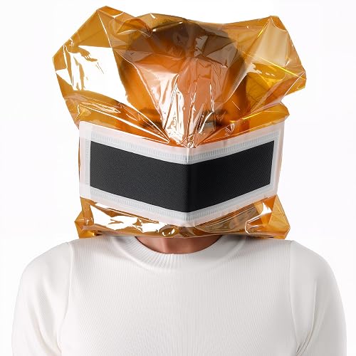 Ougist Portable Emergency Fire Escape Full Face Mask,Fire Safety Survival
