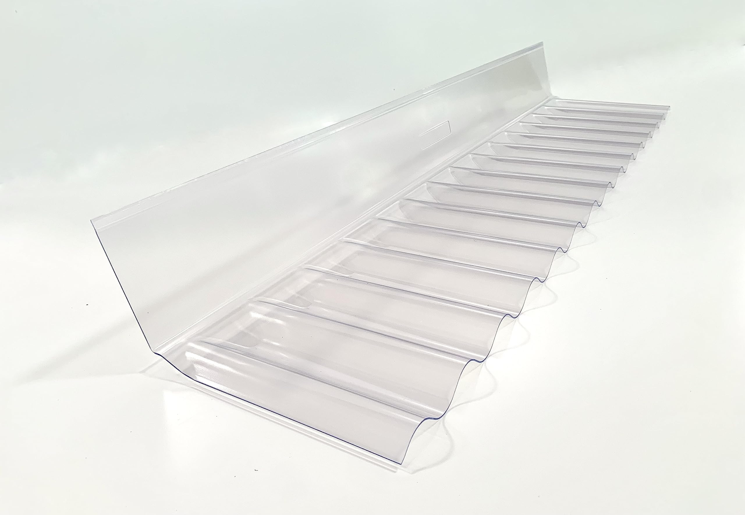 PVC Sinus BIO LINE Wellplatte 76/18 Wandanschluss in glasklar - 100% RECYCLEBAR - PROFI QUALITÄT - Breite: 1106 mm Profilseite