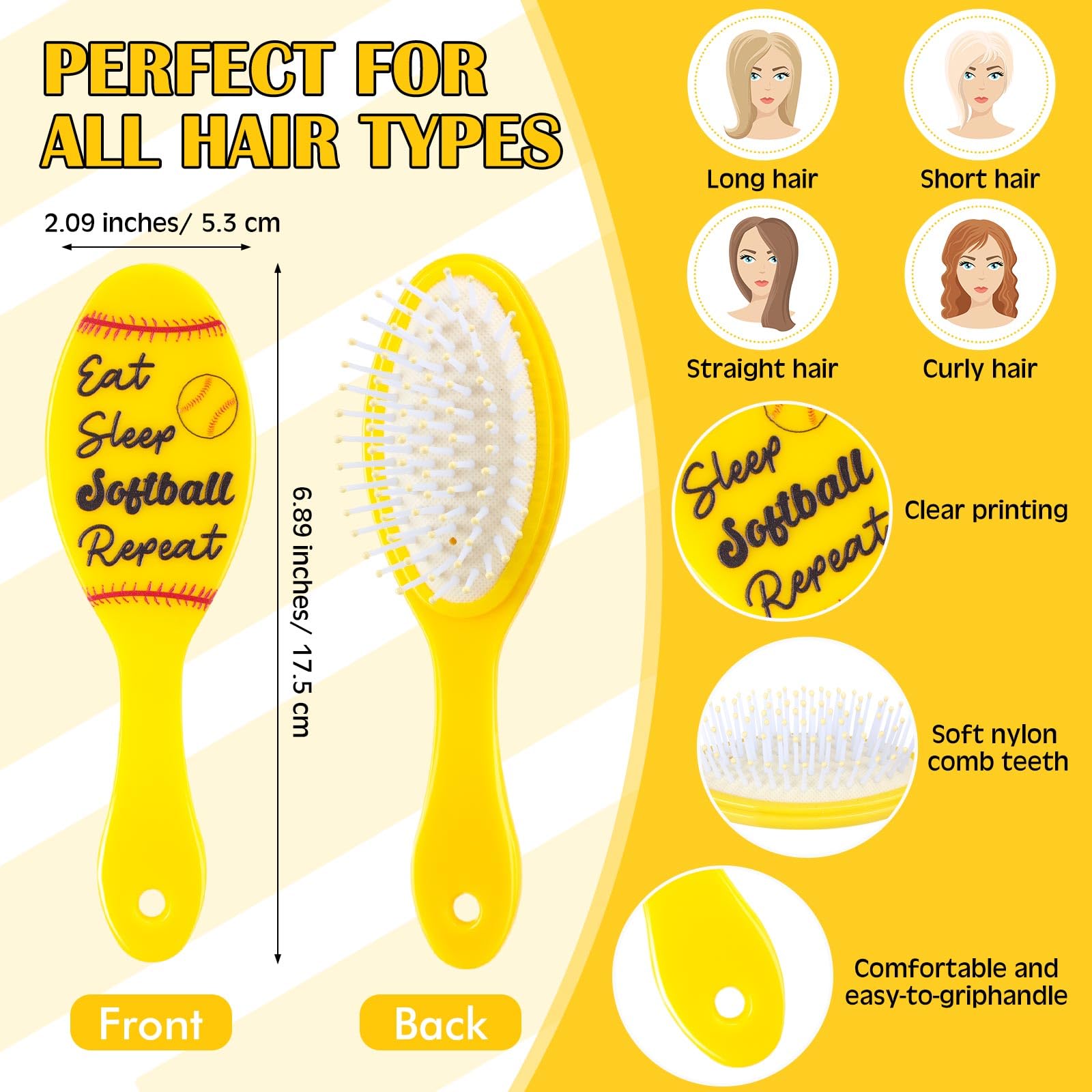 Tioncy Juego de 110 piezas de suministros de fiesta de sóftbol, regalos de sóftbol para deportes de equipo, accesorios que incluyen bolsa de cosméticos, soporte para lápiz labial, llavero, espejo