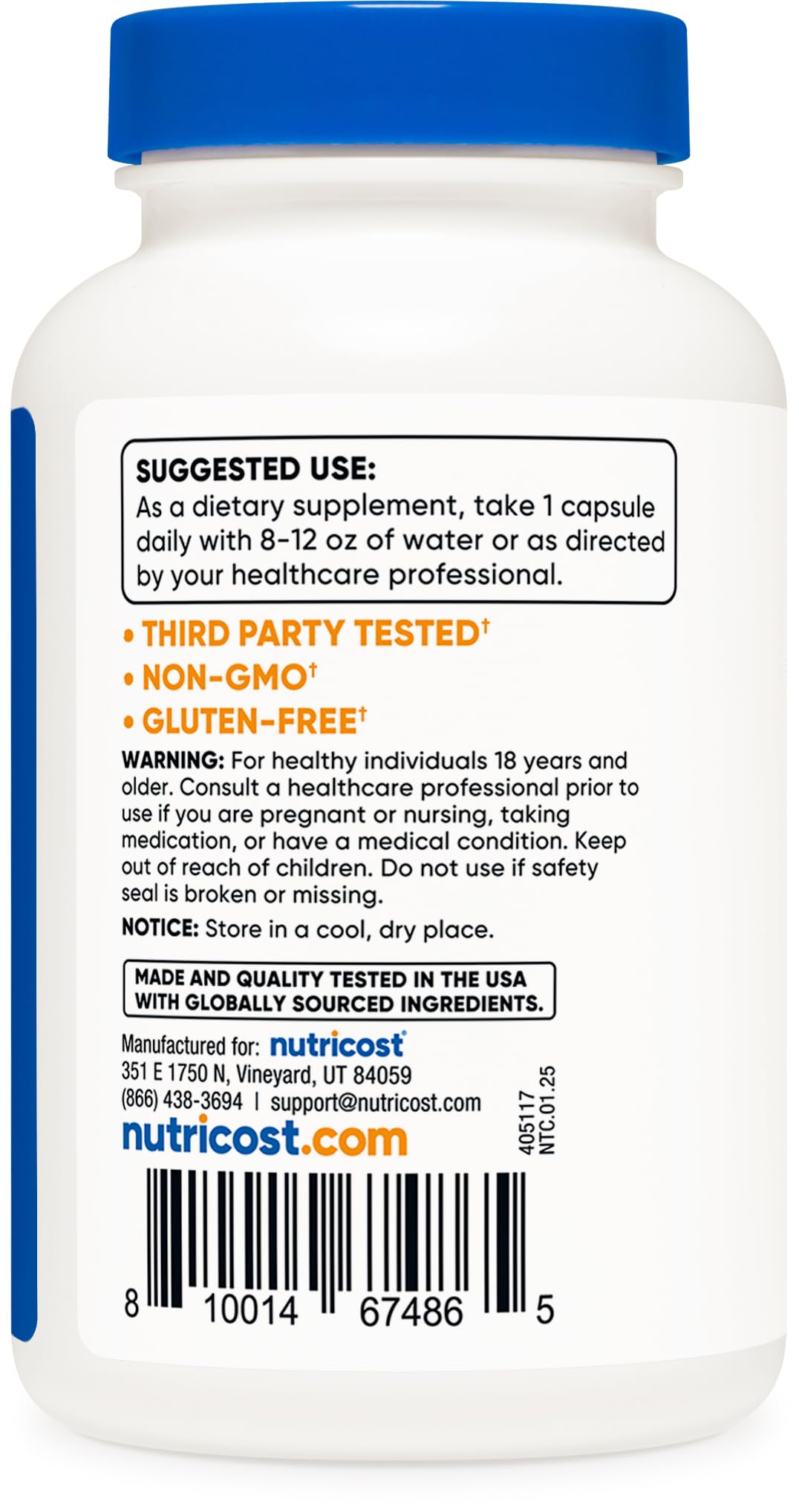 Nutricost Selenium Supplement 100mcg, 240 Capsules, Vegetarian, Gluten Free & Non-GMO