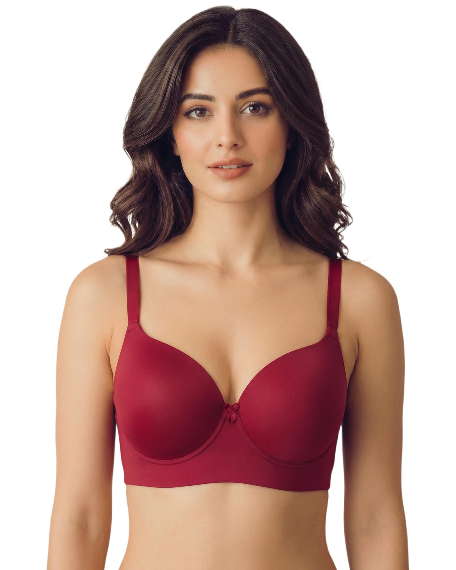 tweens Polyamide Padded Everyday Bonded Bra (Level-1 Padding) | Full Coverage | Lightly Padded | Soft Polyamide | Wire-Free | No Elastic at Bottom Band and Side Wings | Pack of 1|-picture-46