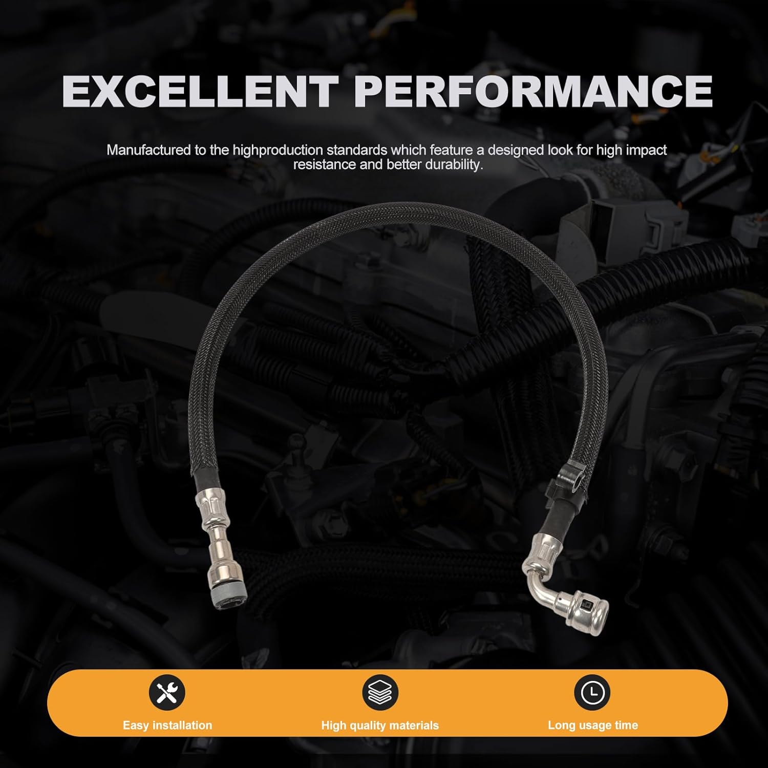 Inlet to High Pressure Fuel Pump Feed Line Hose Compatible for Mini Cooper R55 R56 R57 R58 R59 High Pressure Fuel Pump Inlet Hose Fuel Line Hose Replaces#13537605189 16122754462