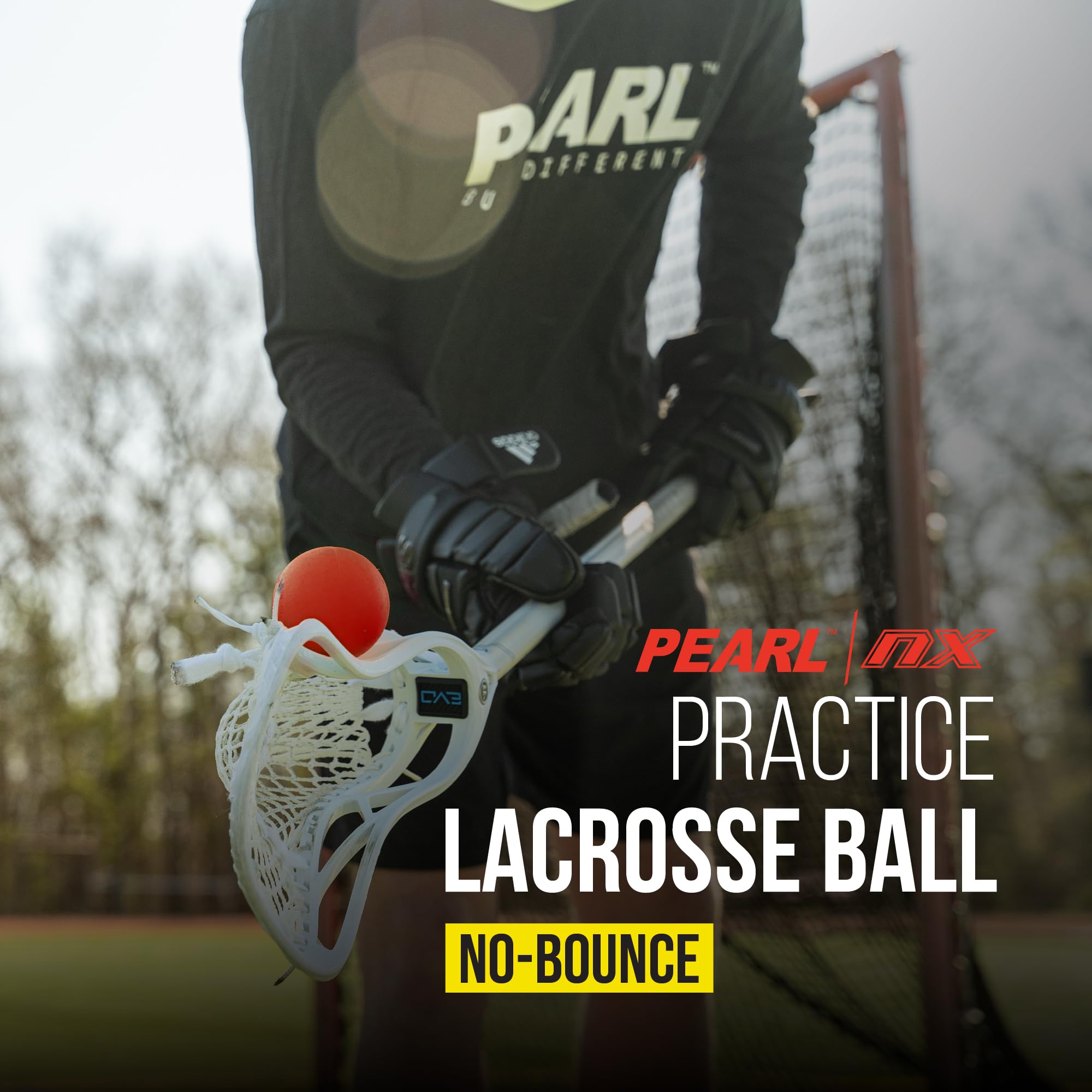 PEARL NX fettfreie Lacrosse-Bälle von Guardian Innovations (10 Stück) – langlebig, federfrei, perfekt für Indoor-Spielen und Üben – Rot