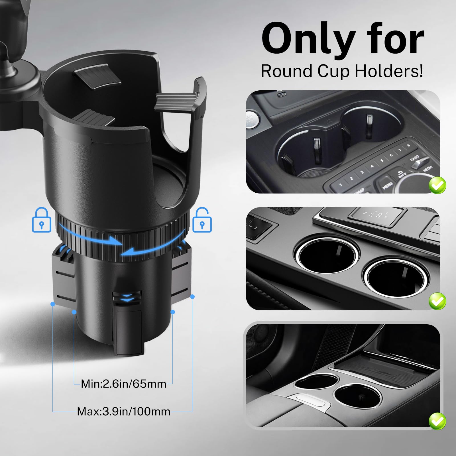 OHLPRO Supporto magnetico per tablet da auto, supporto per telefono per cruscotto auto, forte magnete, con 2 piastre metalliche, supporto per iPad per tutti gli iPhone, Galaxy Tab