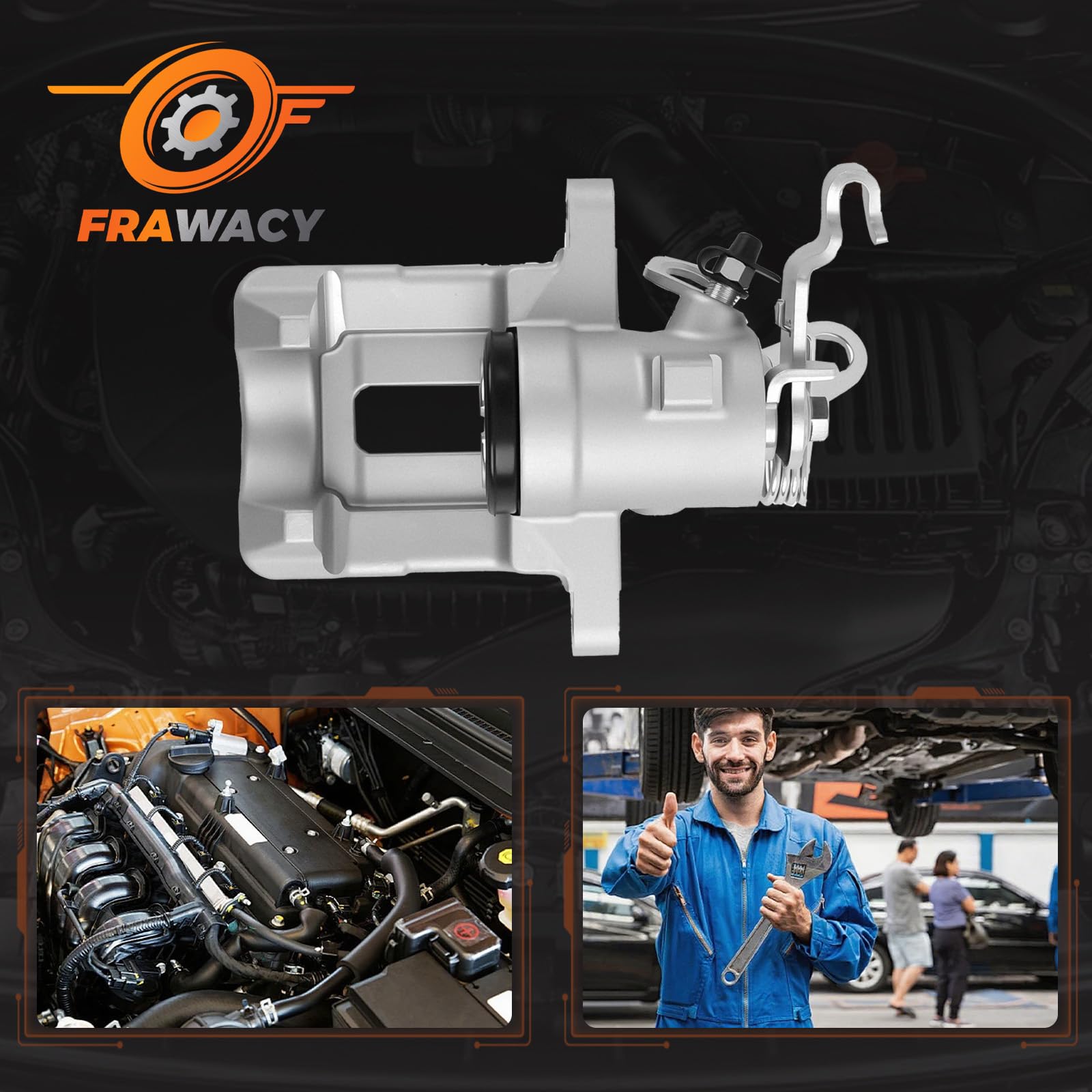 Pinza de freno trasera izquierda compatible con A3 8P1 8P7 8PA (2003-2013), Golf V VI Plus, Toledo III 5P2, Leon II Hatchback 1P1 Yeti 5L (2003-2009). Repuesto para 1K0615423A, 1K0615423J, 1K0615423D.