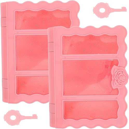 OSALADI Caja de almacenamiento de libros rosados, cajas de joyería de libros, caja de almacenamiento segura de libro de diversión, lata de seguridad