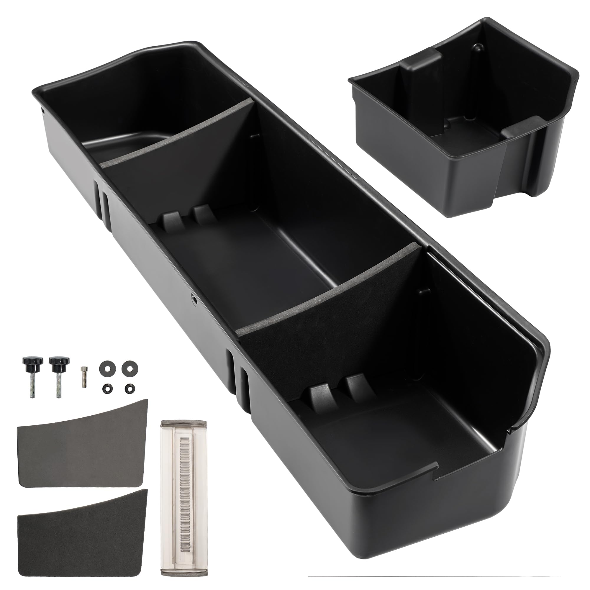 DEDC Underseat Storage Supercrew Box Accessories Fit for 2015-2024 Ford F150 SuperCrew Cab & Crew Cab 2017-2023 F-250/F-350/F-450/F-550 Super Duty