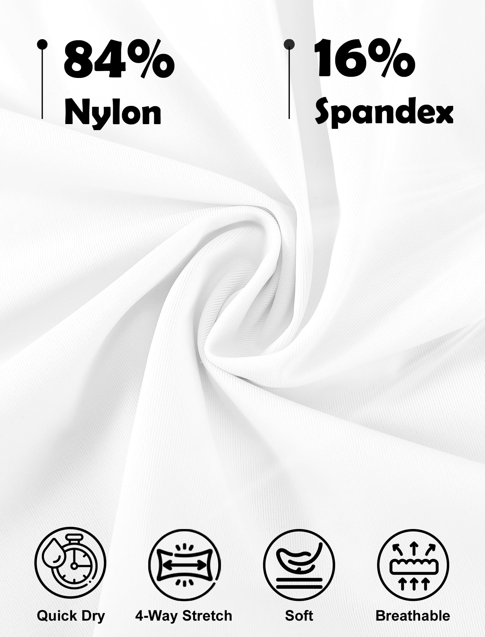 EXARUS Girls Athletic Shirts Crop Tops Cropped T Shirt Quick Dry Short Sleeve Workout Loose Fit Casual Summer Kids White 12Y