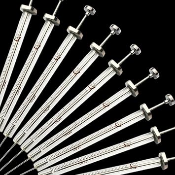 Glass Micro Syringe Lab Microliter Trace Injector With Sharp Needle Tip (1ul)