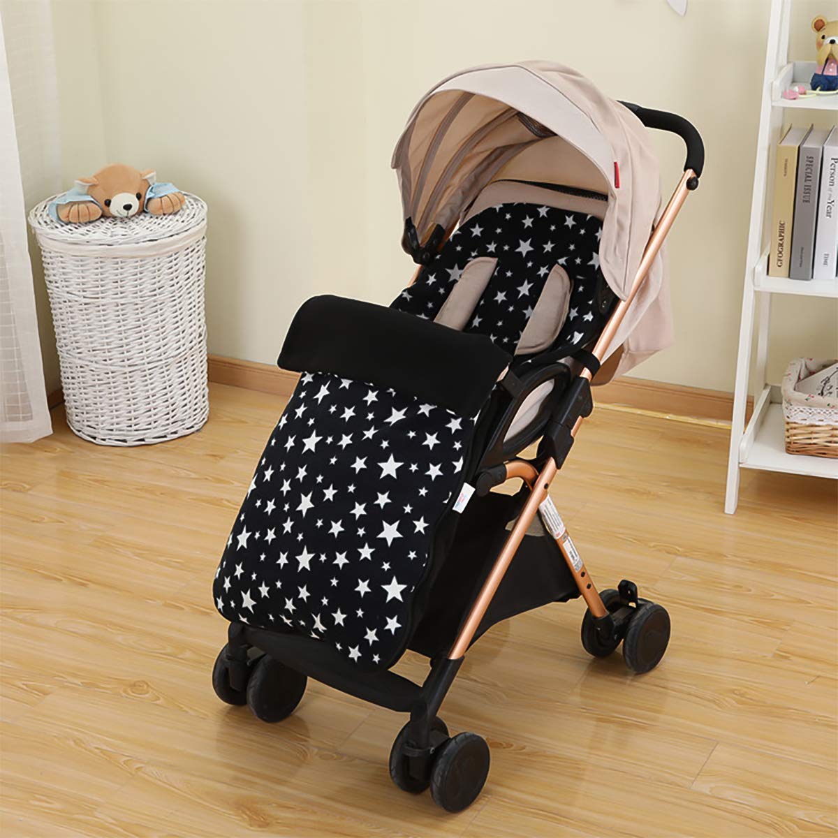 SONARIN Universelle Premium poussette Chancelière,Cosy Toes Doublure polaire,pour Poussette Landau Buggy