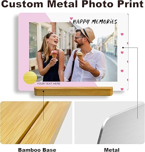 Miniatura 9 de Custom Style Impresiones de fotos de metal personalizadas, personaliza tu propio marco de fotos, regalo personalizado de metal para familiares y