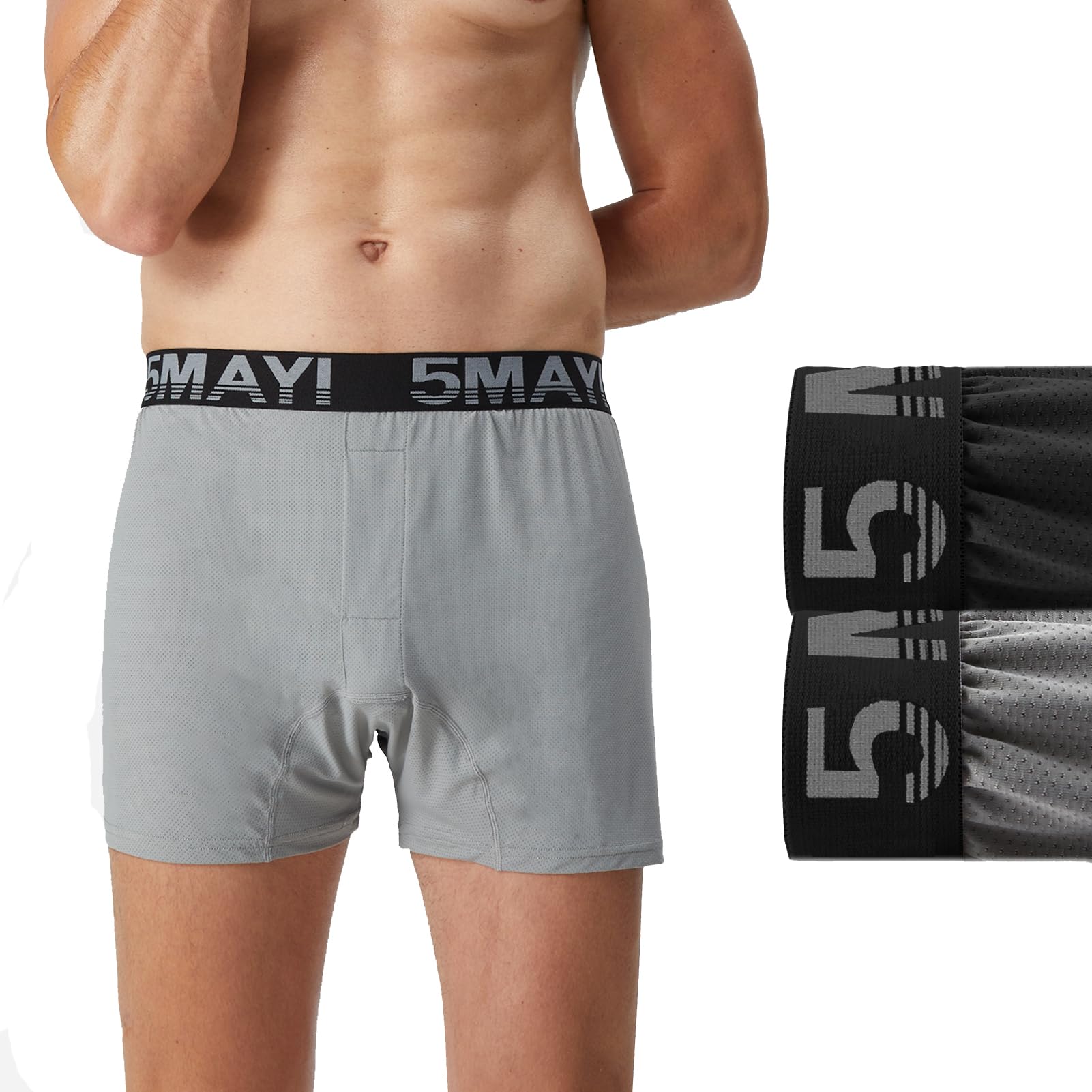 5Mayi Mens Boxers for Men Cotton Men's Underwear Boxer Shorts for Men Pack