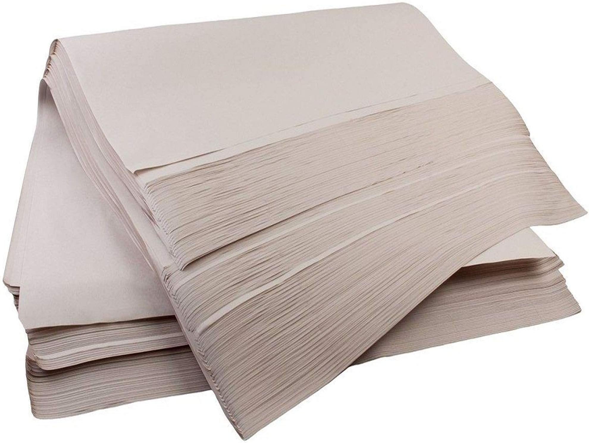 500 Sheets / 10kg Chip Shop/News Paper Off Cuts White Tissue Paper Sheets - Large 500x750mm