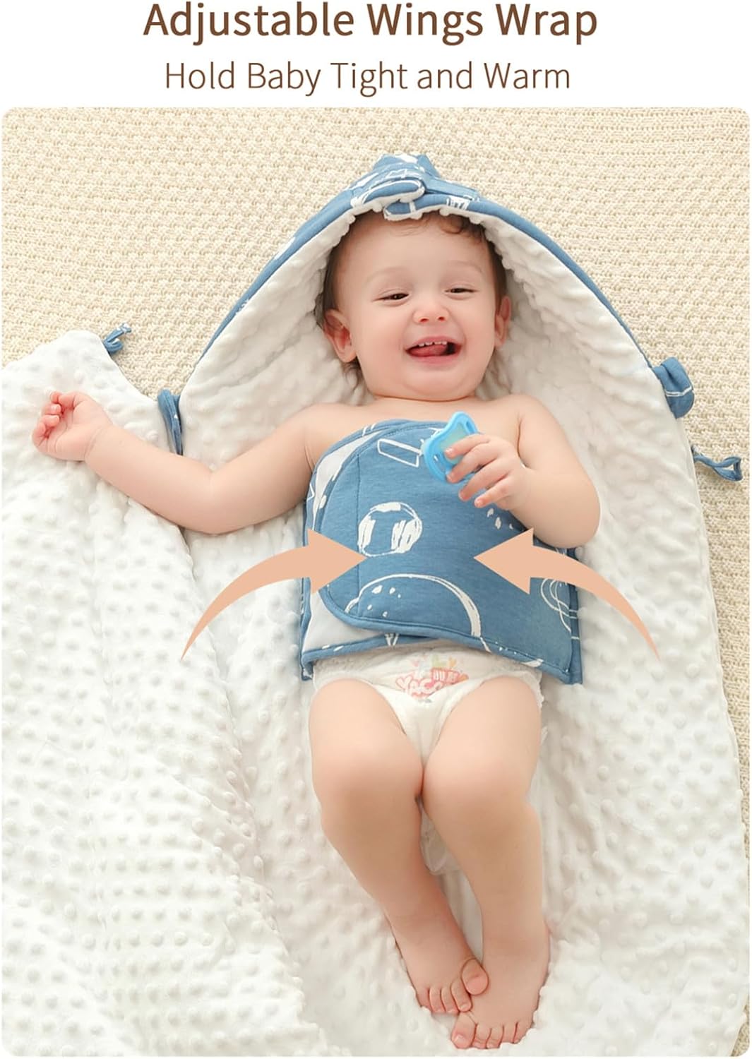 insular Swaddle Blanket for Newborn Boy or Girl, 0-12 Month, Space