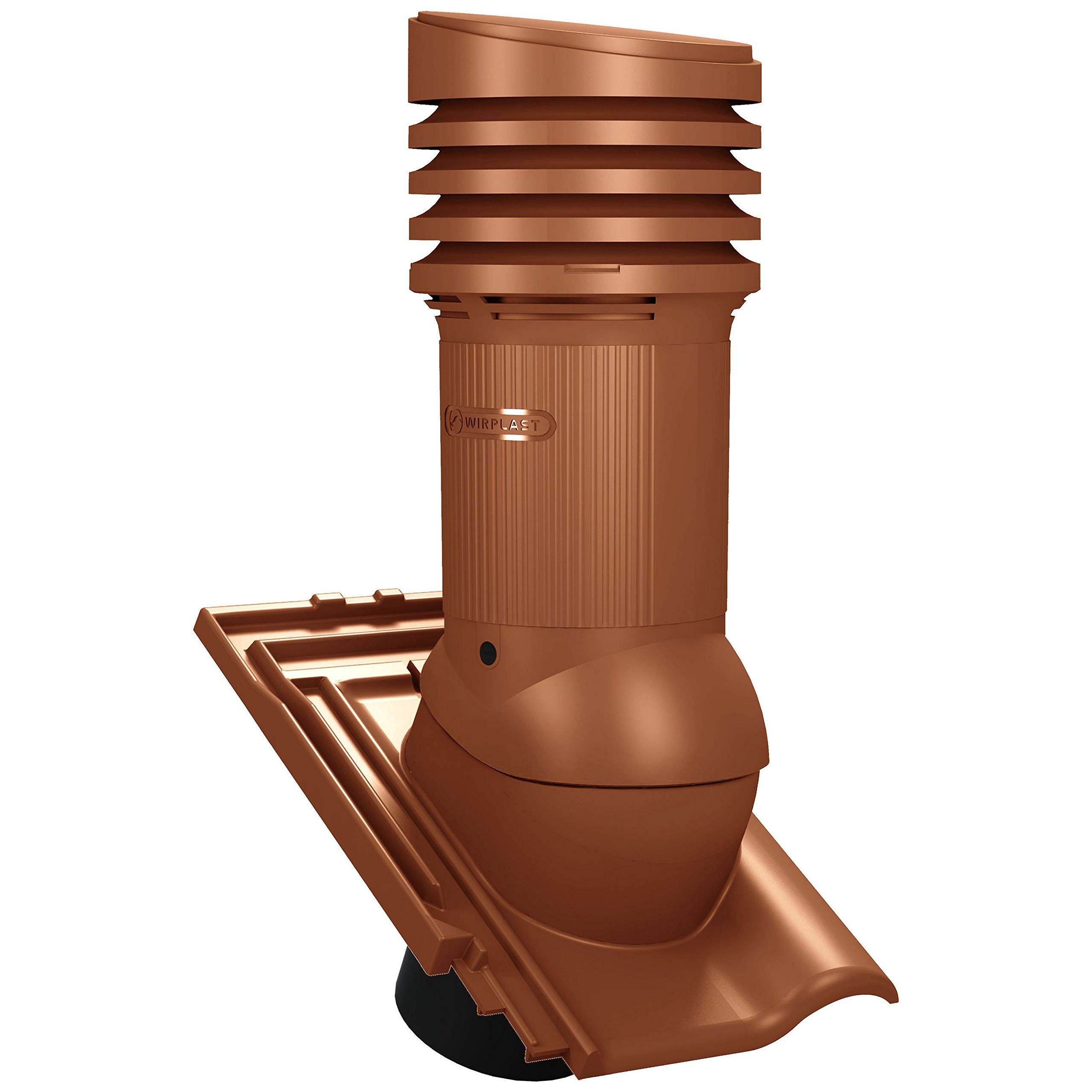Entlüfterkamin EVO DN150 für Koramic - L15 (Langenzenn) Dachziegel Dachlüfter Entlüfter (RAL 8004 - Ziegelrot)