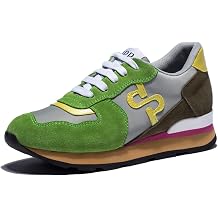 OPP Suede Shoes for Mens Athletic Tennis Casual Lace-up Leather Sneakers