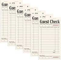 Vista 10 de Paquete de 6 Libros de Comandas para Meseros, Blocs de Notas para Servidores, Talonario de Comandas, Bloc de Notas para Meseras para Restaurantes