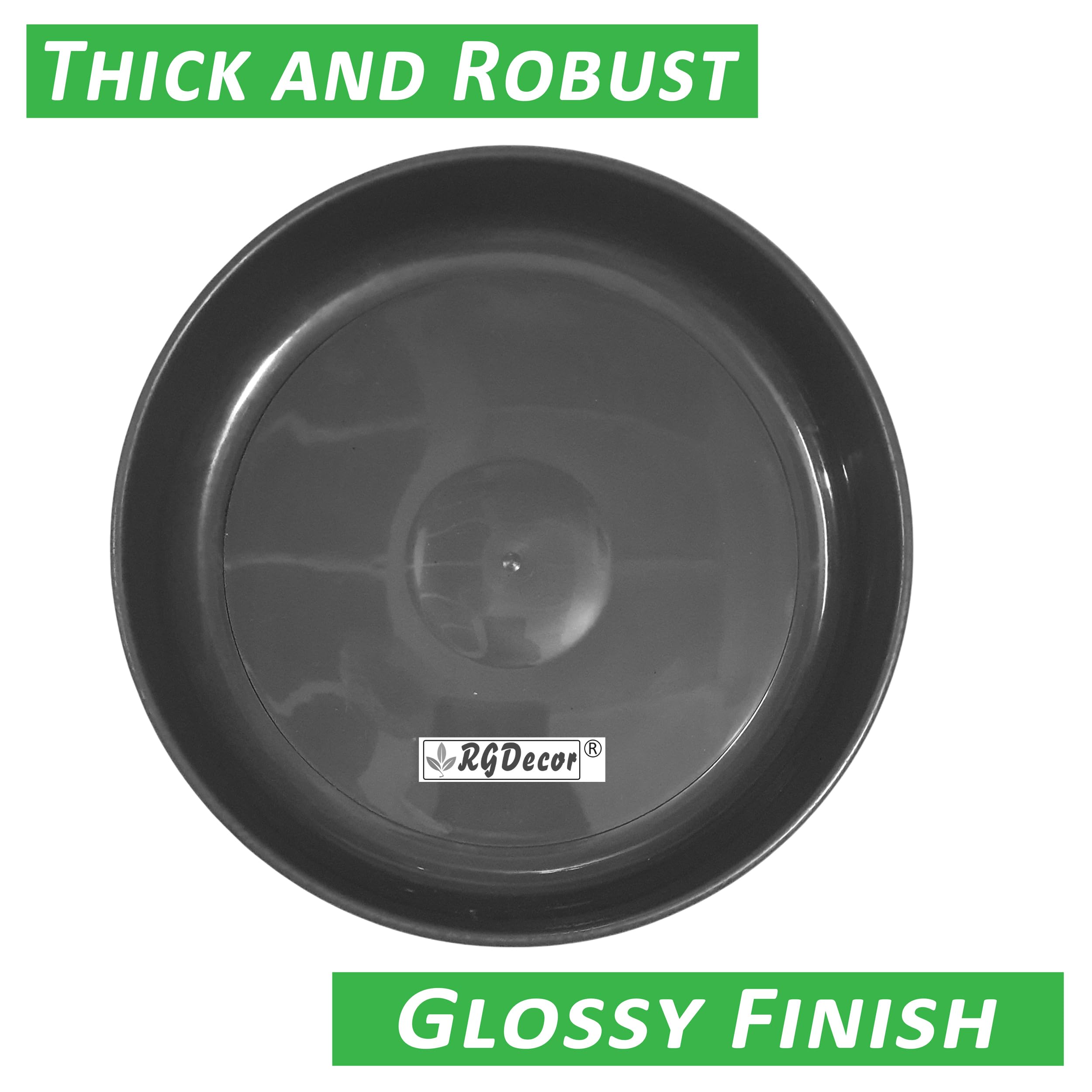 Black Plant Saucers - Pack of 12 -5