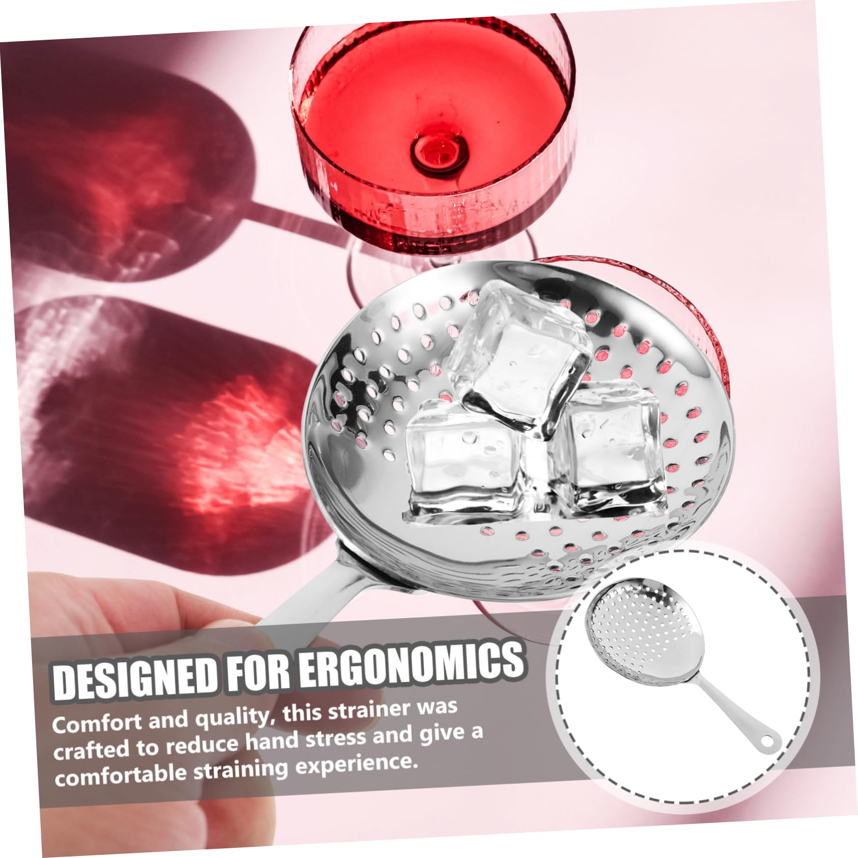 HOLIDYOYO Ergonomic Cocktail Filter Bar Supplies for Bartending and Drink Stirrers