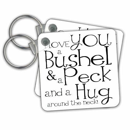 3dRose I Love You a Bushel and a Peck White