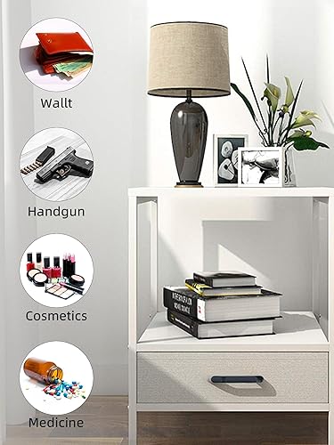 Miniatura 3 de Cerradura inteligente de gabinete de huellas dactilares, cerradura de muebles de ocultación negro mate con tiradormango, cerradura biométrica para