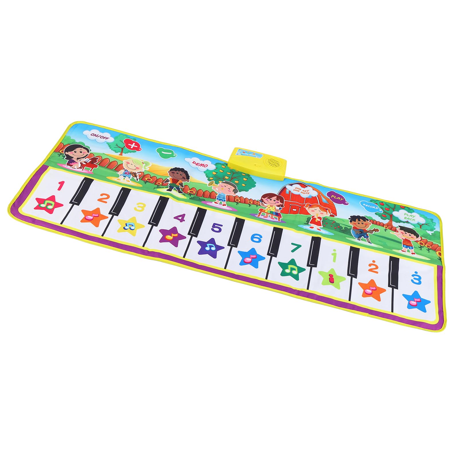 Tappetino Musicale Il Materiale Antiscivolo dai Colori intensi e insapore migliora Le capacità dei Bambini. Tappeto Musicale per l'area Giochi