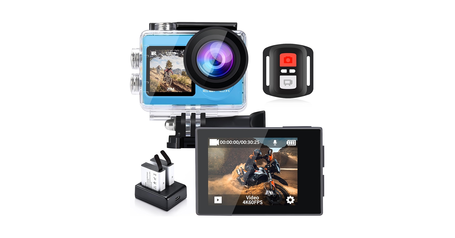 GoPro - アイス Amazon.com : Waterproof Case for Gopro Hero 13 12 11 10 9