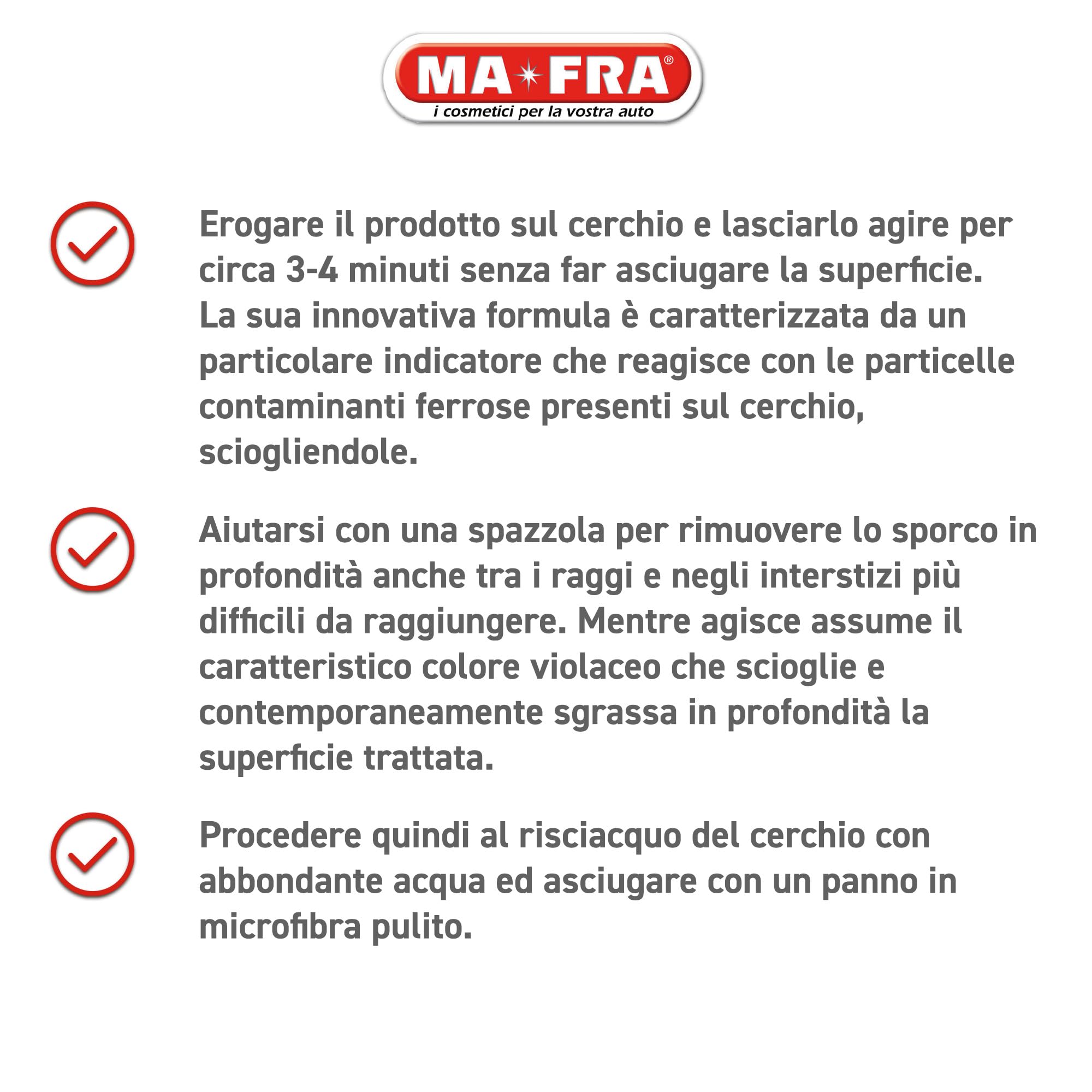Ma-Fra Fallout Iron Remover, Decontaminante Rapido, Elimina i Residui Ferrosi dalla Carrozzeria e Cerchi in Lega Auto, Confezione da 4500 ml