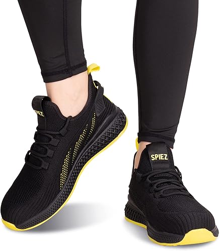 Miniatura 5 de SPIEZ Unisex Safety Shoes with Composite Toe Cap, Puncture Proof Lightweight Work Shoes for Men and Women, Slip on Fashion Sneakers for Work and