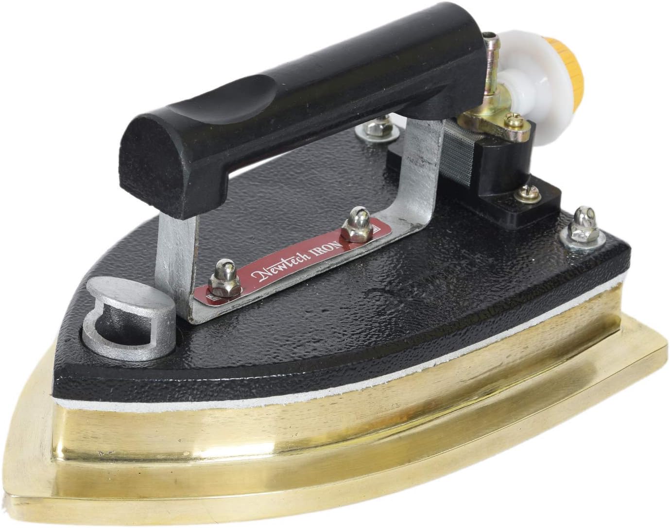 NEW TECHLP Gas Iron with Brass Base , 6.50 Kg Weight (Blue and Golden)