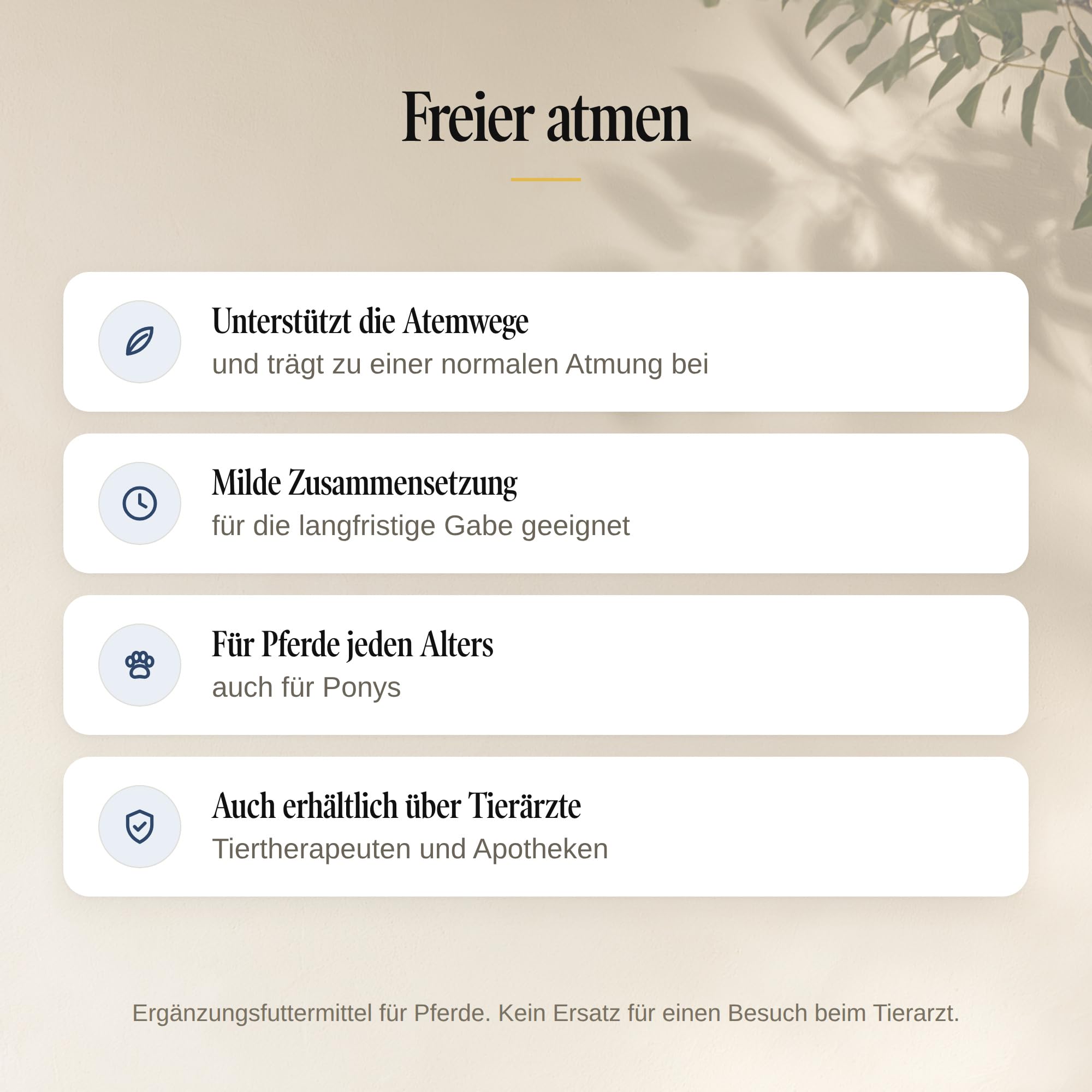 Pulmitranq Pferd - Kräuter für Atemwege & Lunge - 180 Tabl. | Freies Atmen bei Staub, Heu und Stallluft, für Sportpferde und Ponys, chinesische Tradition
