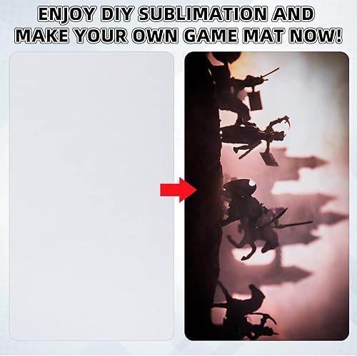 Miniatura 4 de Yexiya Tapete de juego de cartas de 6 piezas, tapete de juego de sublimación para TCG MTG de 24 x 14 pulgadas, tapete de juego de cartas de goma