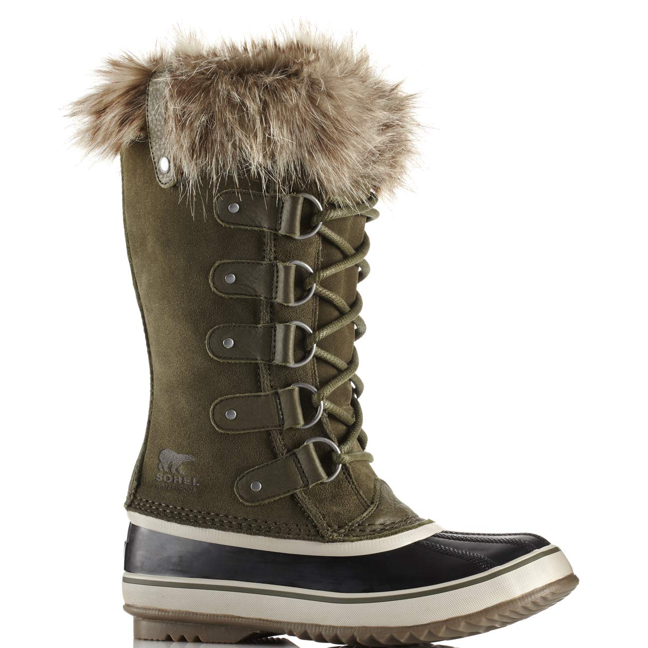 Womens Sorel Joan Of Arctic Winter Outdoor Fur Lined Suede Knee Boots
