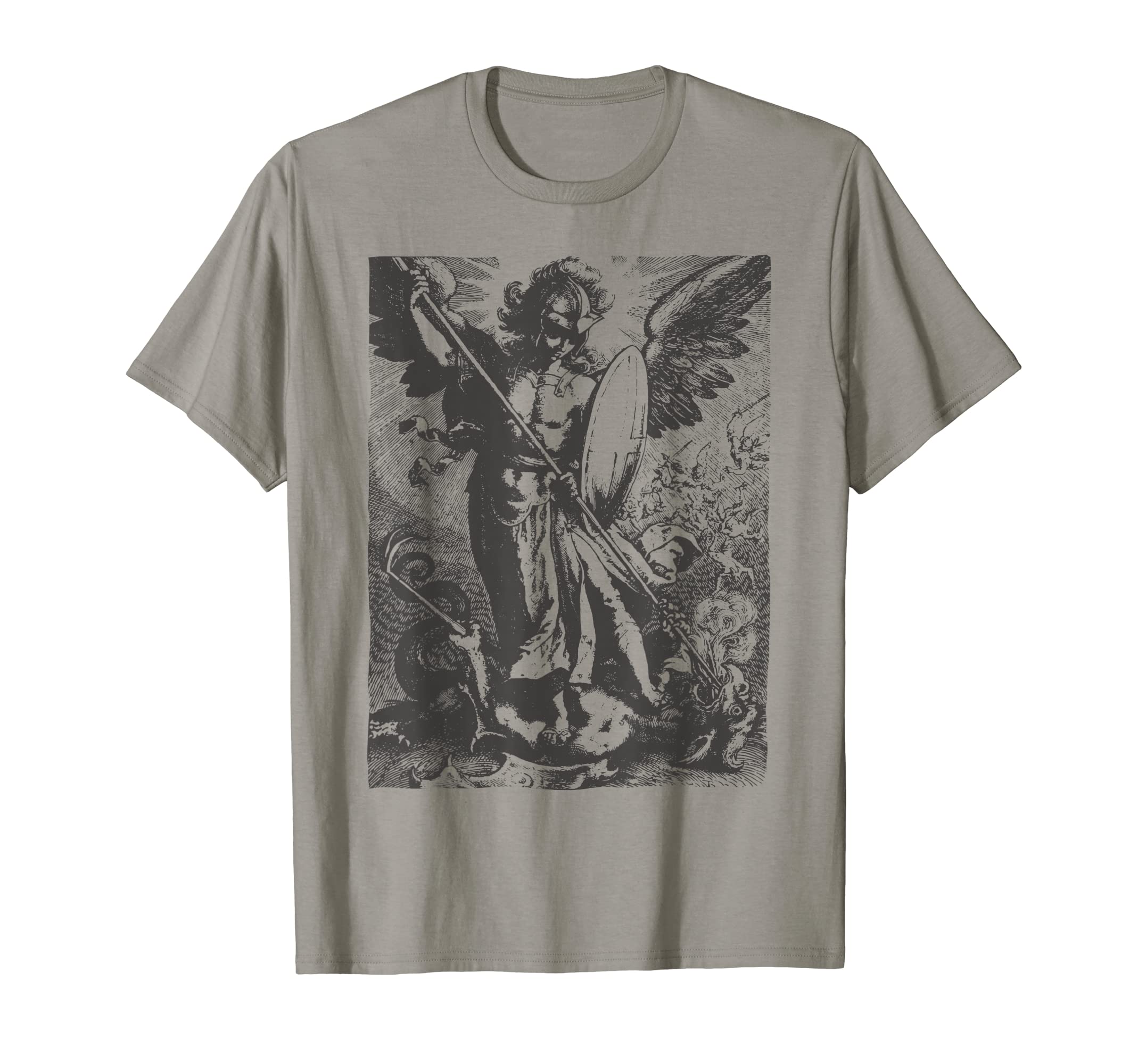 Happy CatholicsSt Saint Michael the Archangel Catholic Angel Warrior T-Shirt