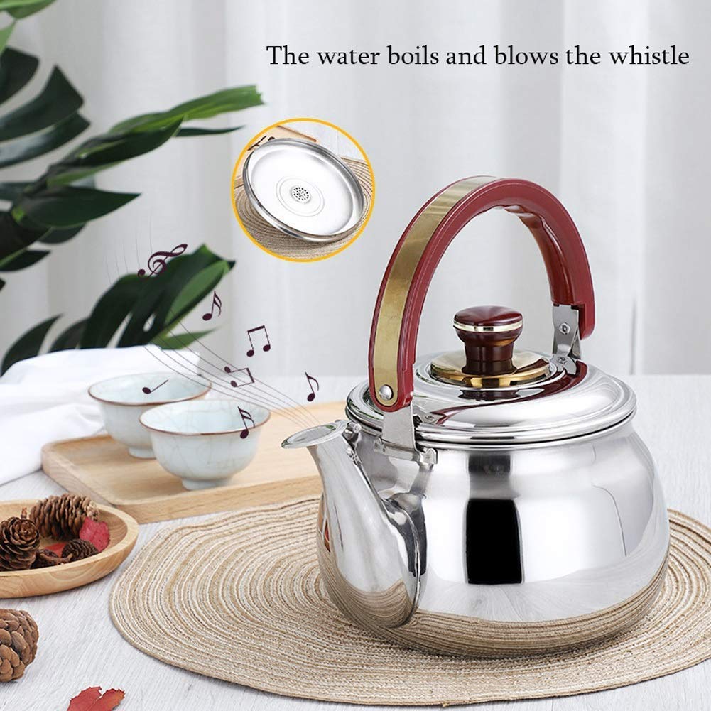 Teiera In Acciaio Inox Da 1,5L - Con Filtro, Design Lucido E Antiperdita Per Casa E Bar - Foto 6