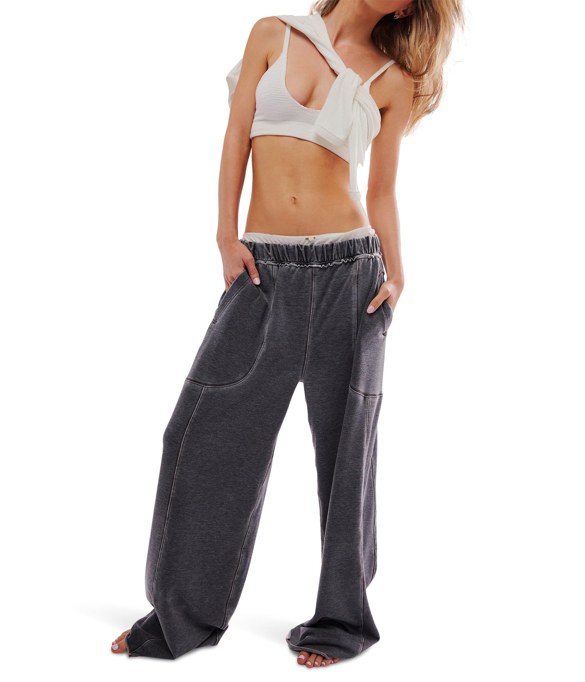 Free People Womens Dont Wait Up Lounge Pants