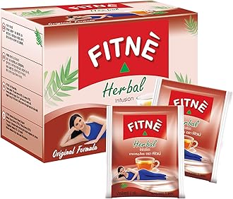 FITNE Original Herbal Tea Senna Infusion Healthy Wellness Beverage Natural Gentle Detox Cleanse No Calories Caffeine Free, 20 Tea Bags