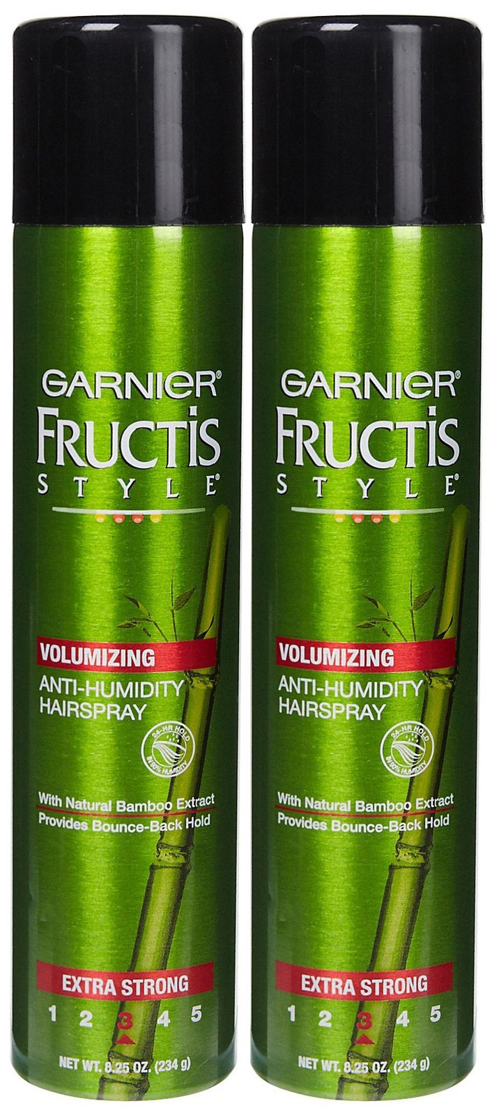 Garnier Fructis Volumizing Anti, Humidity Hairspray, Extra Strong Hold, 8.25 oz, 2 pk