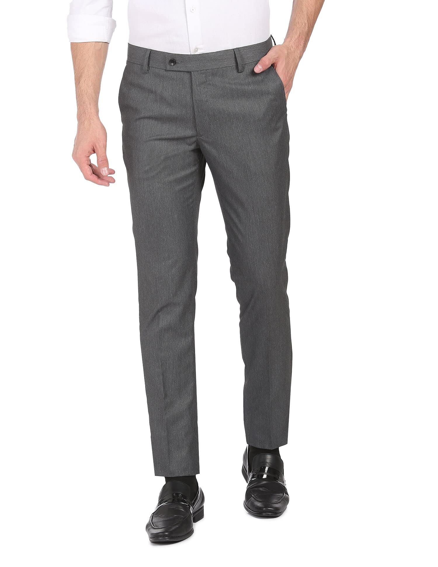 arrow Men's Tailored Fit Mid Rise Trouser-picture-55
