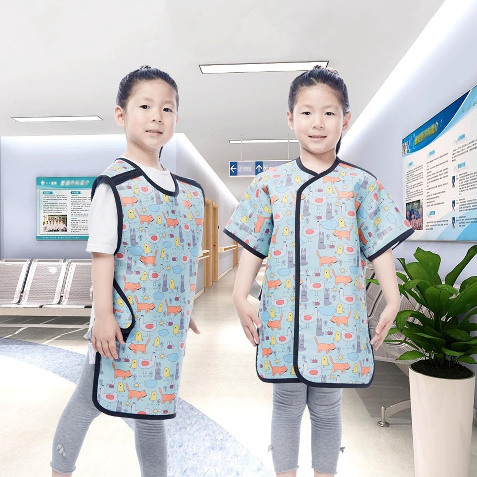 Bleischürze Bleischürze Für Strahlenschutz Für Kinder Mit Schilddrüsenschutzkragen, Bleiweste Mit 0.5mm Pb Bleiäquivalent
