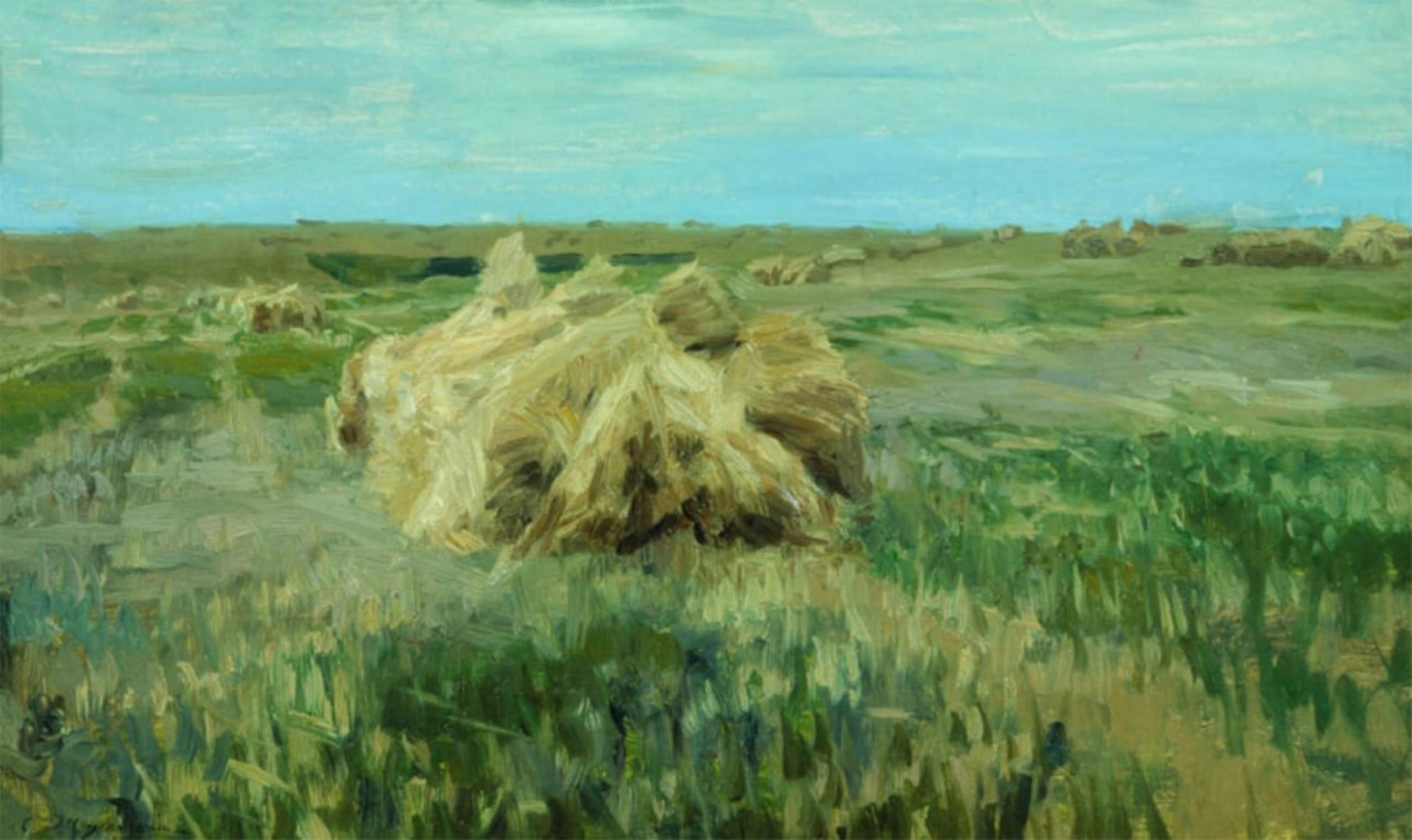 SERENDIPITP Abstract Painting Mural Print Picture Wall Decor Painting Field of Ricks by Stanislav Zhukovsky Vintage Wall Artwork for Home Decor 60x90cm