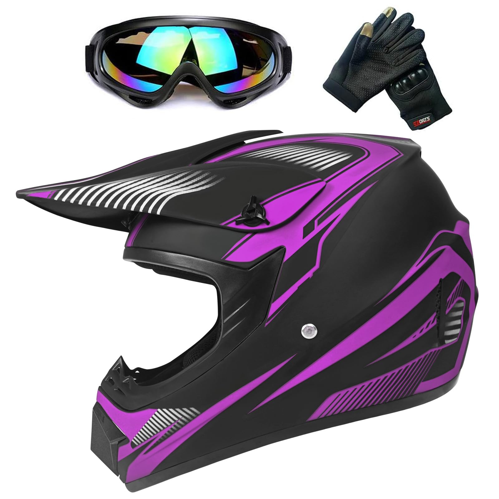 Młodzieżowy kask motocyklowy, dziecięcy kask do jazdy konnej, dla chłopców i dziewcząt, kask narciarski, ATV, certyfikat DOT/ECE, nadaje się na wszystkie pory roku, 5 m