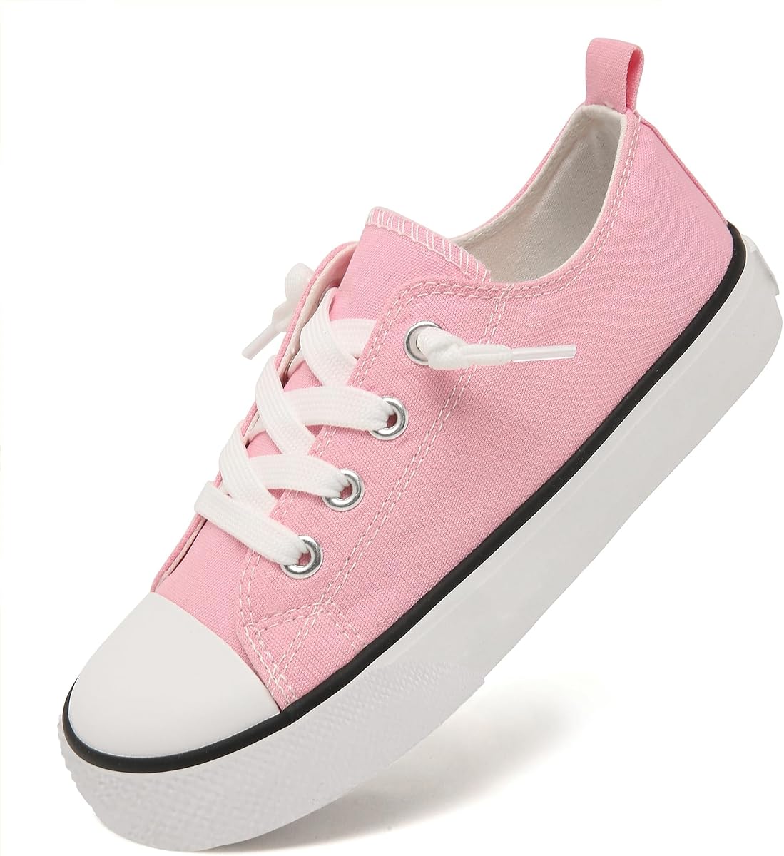 Zapatos de lona acolchados para niños pequeños, zapatillas sin cordones, suaves y duraderas