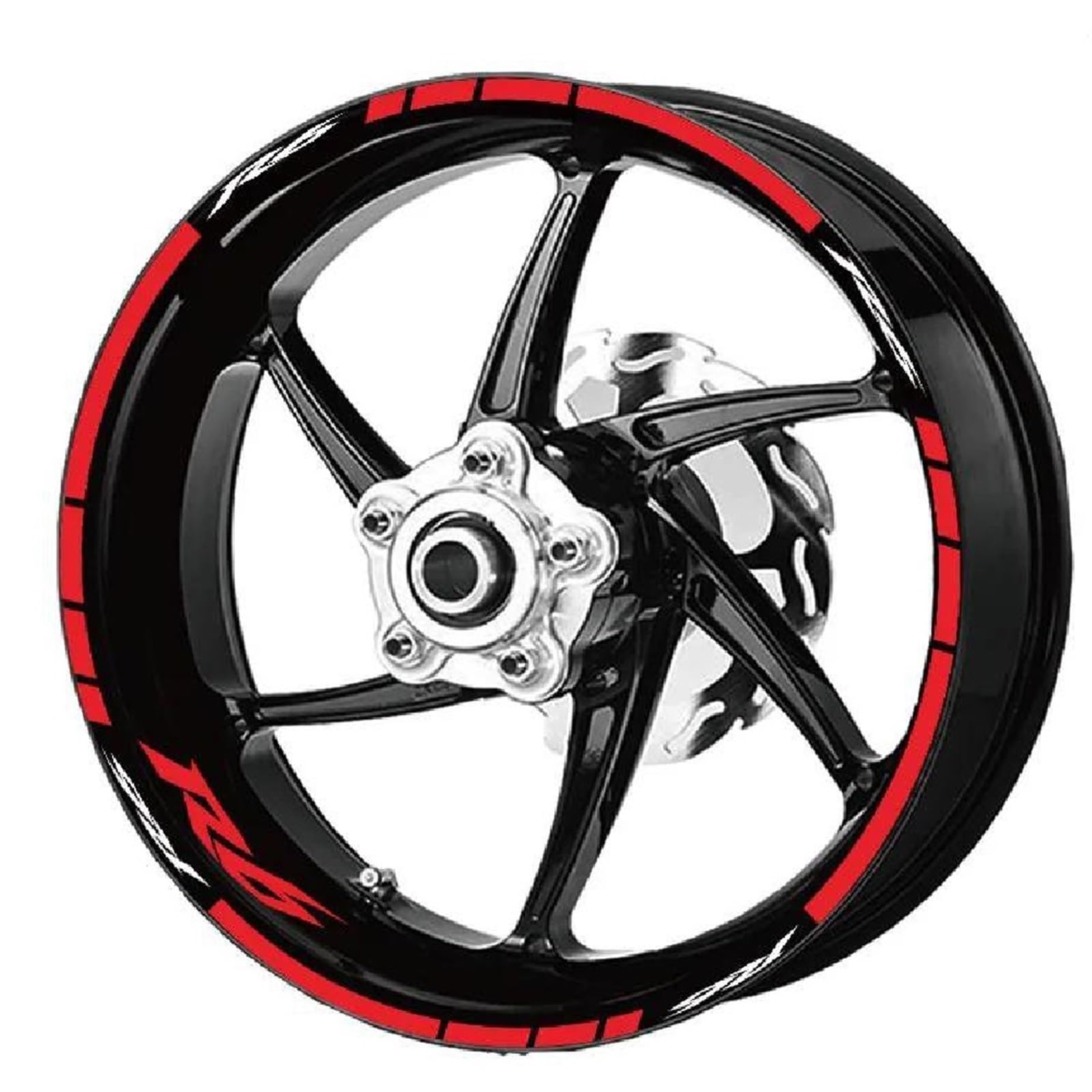 Motorrad-Radaufkleber, Felgenstreifen-Aufkleber, Wasserdichtes Klebeband, Reflektierendes Zierband, Zubehör Für Yamaha R6(Style 4)