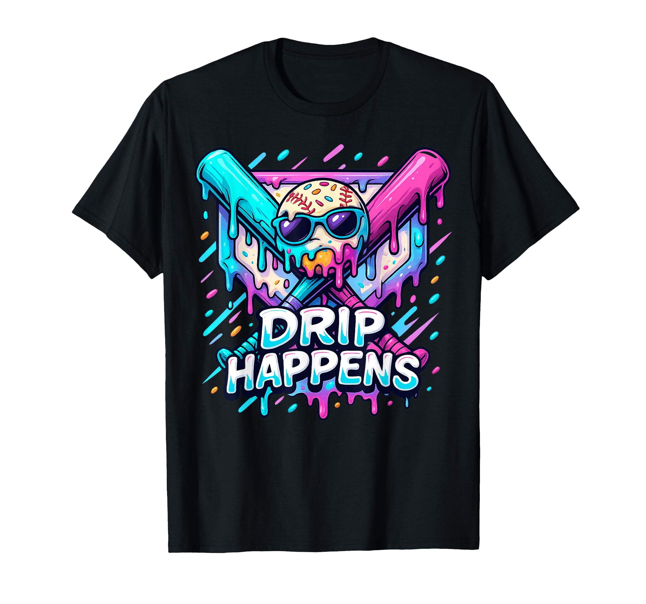 Baseball Drippy Style Apparel for Boys Youth Drip Baseball T-Shirt