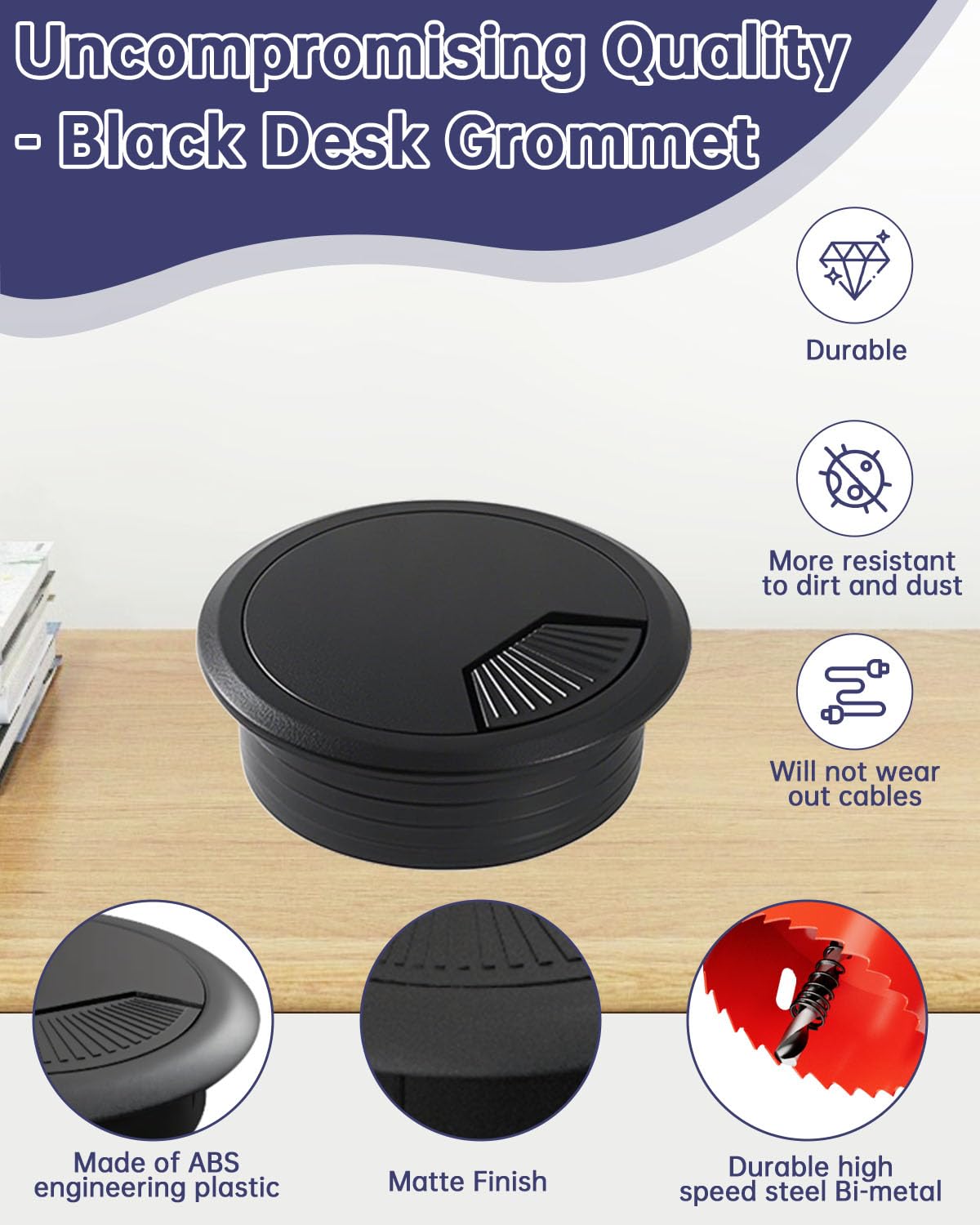 Desk Grommet 50mm (2 inch) - Image 3