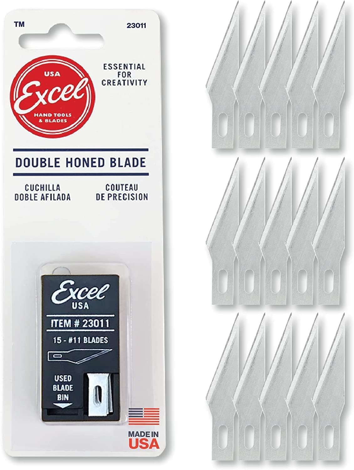 Amazon Excel Blades 11 Precision Blade, Double Honed Hobby Knife